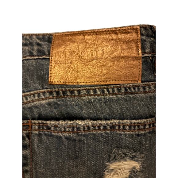 BNWT $148 One Teaspoon Messed Up Saints Jean in Johnny Blue / Size 26 - Picture 9 of 10